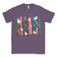 Lavender v.d turquoise leopard and flowers  brushstrokes Classic Tee - AdoDesignShop