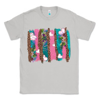 Moon Dust v.d turquoise leopard and flowers  brushstrokes Classic Tee - AdoDesignShop
