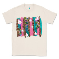 Natural v.d turquoise leopard and flowers  brushstrokes Classic Tee - AdoDesignShop