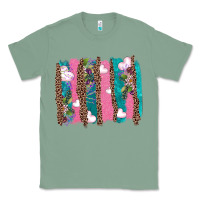Sage v.d turquoise leopard and flowers  brushstrokes Classic Tee - AdoDesignShop