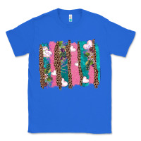 True Royal v.d turquoise leopard and flowers  brushstrokes Classic Tee - AdoDesignShop