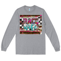 Heather Grey race wife Long Sleeve Tee - JahusDesignShop