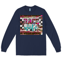 Navy race wife Long Sleeve Tee - JahusDesignShop