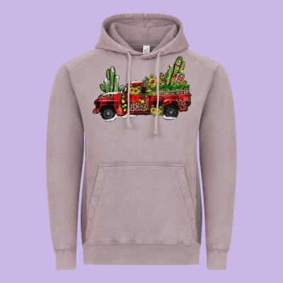 Christmas Truck Vintage Hoodie Designed By Jahusdesignshop
