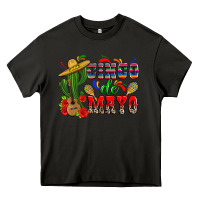 Asphalt cinco de mayo cactus Heavy Core Tee - Zillion Design Studio