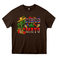 Chocolate Brown cinco de mayo cactus Heavy Core Tee - Zillion Design Studio