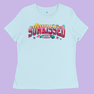 Sunkissed Ladies Tee Designed By Texasbilliewilder