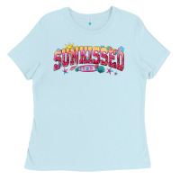 Baby Blue sunkissed Ladies Tee - texasbilliewilder
