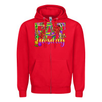 Red Mardi Gras fat tuesday Zipper Hoodie - BundleAndBundleShop