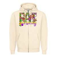 Sandshell Mardi Gras fat tuesday Zipper Hoodie - BundleAndBundleShop