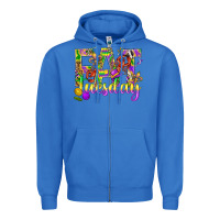 True Royal Mardi Gras fat tuesday Zipper Hoodie - BundleAndBundleShop