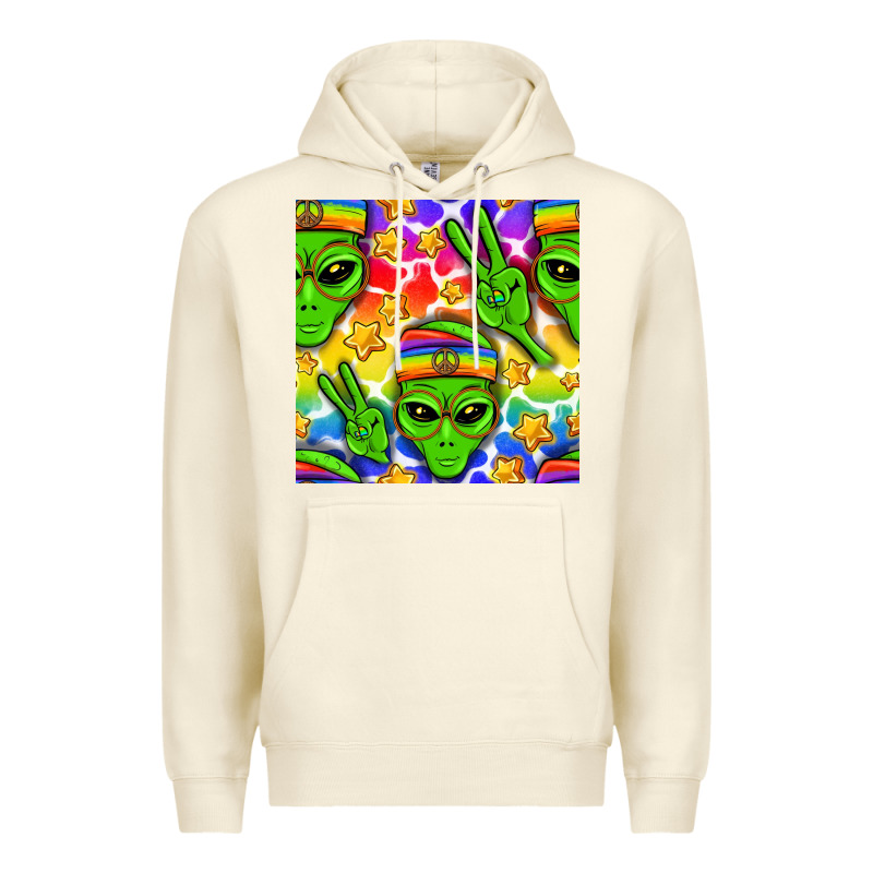 Pride Lgbtq+ Aliens And Stars With Rainbow Premium Hoodie by NancyCooperArtShop | Teevron