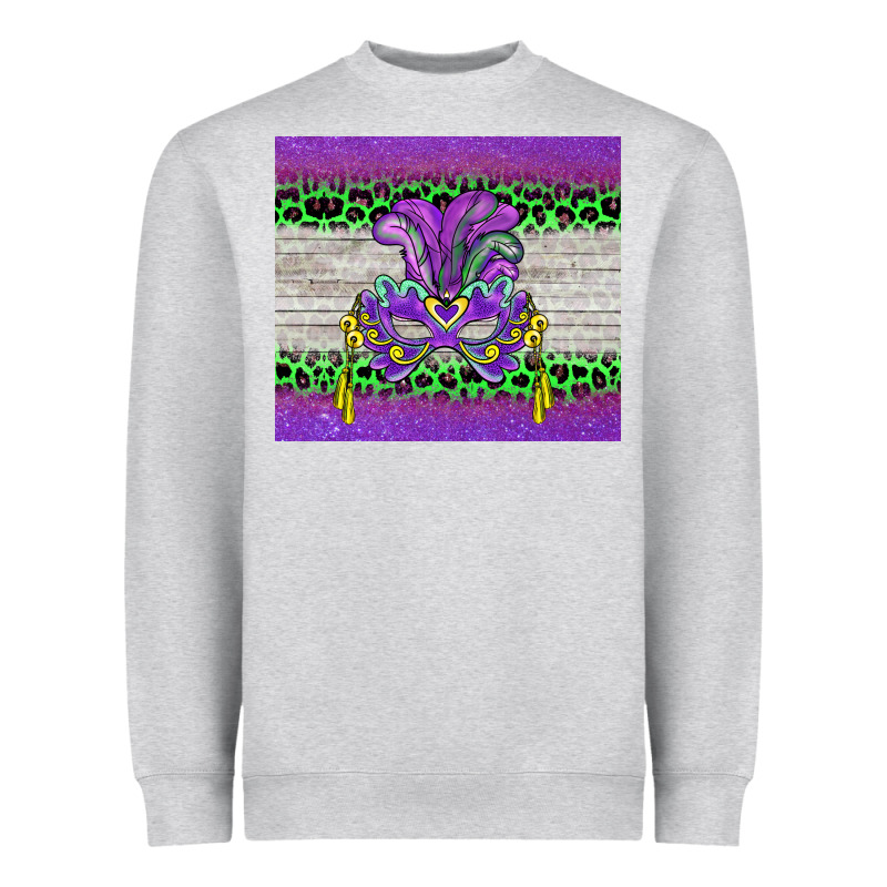 Mardi Gras  Mask Heavyweight Sweatshirt by BarkalooDesign | Teevron