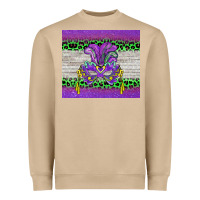 Mushroom mardi gras  mask Heavyweight Sweatshirt - BarkalooDesign