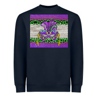 Navy mardi gras  mask Heavyweight Sweatshirt - BarkalooDesign