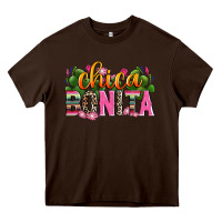 Chocolate Brown chica bonita Heavy Core Tee - Zillion Design Studio
