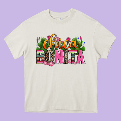 Chica Bonita Heavy Core Tee Designed By Zillion Design Studio