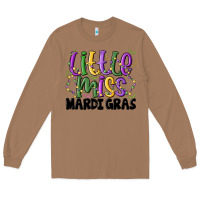 Toasted Coconut little miss mardi gras Long Sleeve Tee - MaliasSmallBusiness