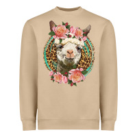 Mushroom western llama and roses Heavyweight Sweatshirt - LillyAllenDesigns