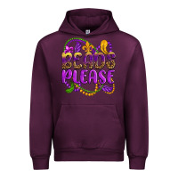 Mauve Wine beads please mardi gras Urban Hoodie - OliviaCreatesArt