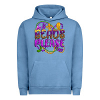 Pigment Pebble Blue beads please mardi gras Urban Hoodie - OliviaCreatesArt