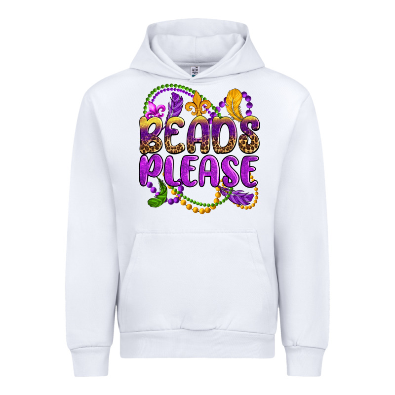 Beads Please Mardi Gras Urban Hoodie by OliviaCreatesArt | Teevron