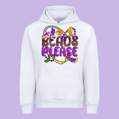 Beads Please Mardi Gras Urban Hoodie Designed By Oliviacreatesart