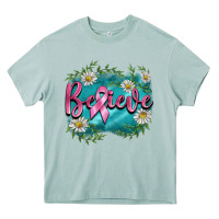 Arona breast cancer believe Heavy Core Tee - BarkalooDesign