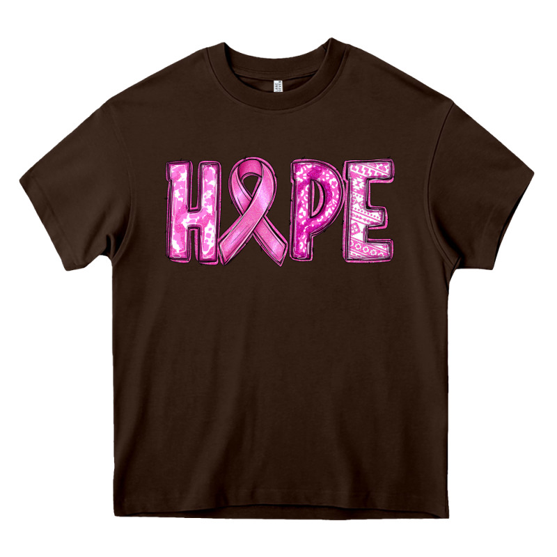 Breast Cancer Hope Heavy Core Tee by RanaPortraitStore | Teevron