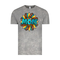 Cloud Rock sunflower mom leopard Vintage Tee - Artiststas