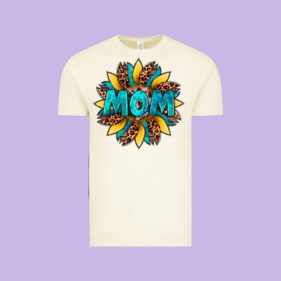 Sunflower Mom Leopard Vintage Tee Designed By Artiststas