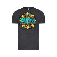Vintage Black sunflower mom leopard Vintage Tee - Artiststas
