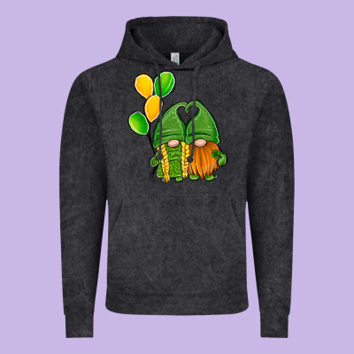 St Patrick's Day Gnomes Vintage Hoodie Designed By Jasminsmagicworld