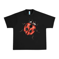Black ladybug Urban Heavy Tee - BarkalooDesign