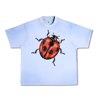 Grape Ice ladybug Urban Heavy Tee - BarkalooDesign
