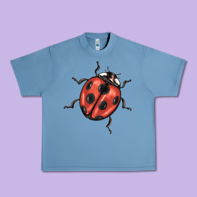 Ladybug Urban Heavy Tee Designed By Barkaloodesign