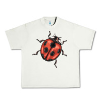 Pistachio ladybug Urban Heavy Tee - BarkalooDesign