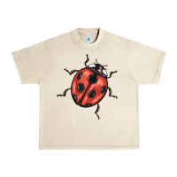 Sandshell ladybug Urban Heavy Tee - BarkalooDesign