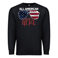 Black All American Girl Premium Sweatshirt - Bettercallsaul