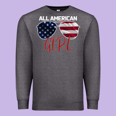 All American Girl Premium Sweatshirt Designed By Bettercallsaul