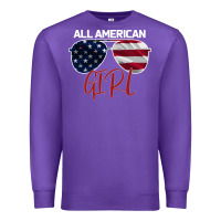 Purple All American Girl Premium Sweatshirt - Bettercallsaul
