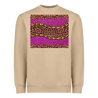 Mushroom mardi gras  leopard pink glitter bead Heavyweight Sweatshirt - BarkalooDesign