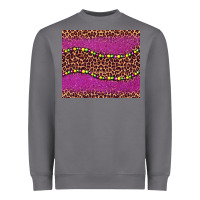 Storm mardi gras  leopard pink glitter bead Heavyweight Sweatshirt - BarkalooDesign