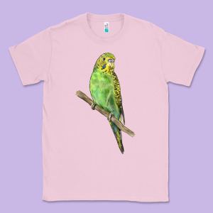 Budgeriar Bird Parrot Classic Tee Designed By Lillyallendesigns