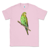 Bubblegum Pink Budgeriar Bird Parrot Classic Tee - LillyAllenDesigns