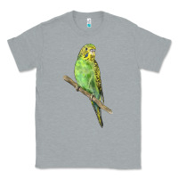 Heather Grey Budgeriar Bird Parrot Classic Tee - LillyAllenDesigns