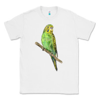 White Budgeriar Bird Parrot Classic Tee - LillyAllenDesigns