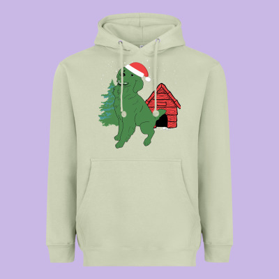Christmas Dog Heavyweight Hoodie Designed By Bettercallsaul