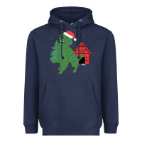 Navy Christmas Dog Heavyweight Hoodie - Bettercallsaul