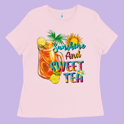 Sunshine And Sweet Tea Ladies Tee Designed By Texasbilliewilder